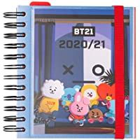 ERIK - Agenda escolar 2020-2021 día página M- Producto oficial BT21- 11 meses (14x16 cm)